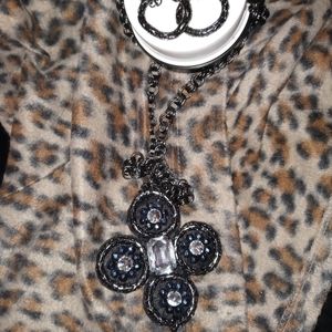 Asi NWOT Metal Necklace and Earring Set